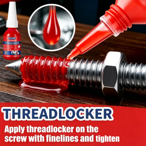 271 RED Thread Locker 243 222 Nuts-Bolts Locker Screw Adhesive Lock Tight Seal Fasteners Anaerobic Curing Metal Glue Rustproof