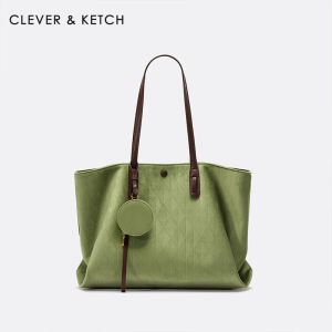Clever&Ketch Large Capacity Commuter Womens Bag 2025 New Fashion Single Shoulder Tote Bag Versatile British Style Handbag
