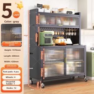 DIBIOU | Multilayered Freestanding Storage Rack Steel