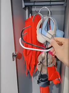 【READY STOCK】Non-Slip Hat Hanger Ring/Closet Storage Organizer Rack/Scarf Tie Holder/Bedroom Dormitory Space Saving/收纳架