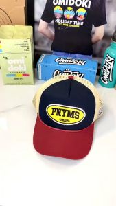 Trucker Hat Pinonymous Topi Jaring Pria Distro Original Navy Marun Cream