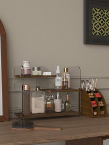 Acrylic Double-layer Cosmetics Storage Display Organizer