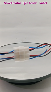 Soket motor 3 pin besar & kabel
