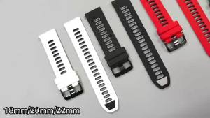 20/22mm Official Strap For Garmin Forerunner 55 245 165 255 265 745 70 170 Music Vivoactive 6 5 Venu Silicone Bands Replacement