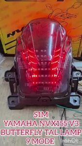 S1M YAMAHA NVX155 V3 BUTTERFLY (9 MODE ) LED TAIL LAMP ASSY RAMA RAMA LAMPU BELAKANG