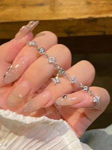 Delicate Four Leaf Clover Bracelet for Women Friend Jewelry Luxury Minimalist Elegant Hand Cord New Model S925 Silver Alloy