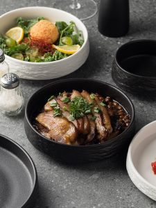 Creative Western Dining Plate Soup Dish Hotel Style Deep Dish Preserved Vegetable Pork Casserole Plate Home Egg Steamed Dish Plate