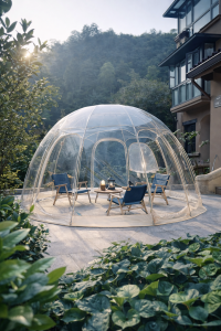 CHAOMU | Outdoor Double-Layer Transparent Windproof Insulated Bubble Tent