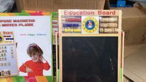 Bảng học 2 Mặt có bộ chữ và số Gắn Nam Châm Bảng Education Board cao cấp cho bé trai gái 3 4 5 6 tuổi