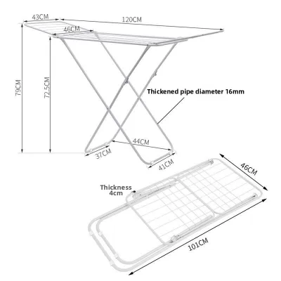 Folding Indoor Outdoor Laundry Drying Rack