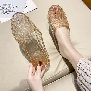 Defasilk | Non-slip Waterproof Transparent Women Slippers