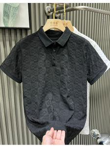 Áo Thun Nam Tay Ngắn Họa Tiết Cao Cấp Thời Trang Công Sở Thường Ngày Mùa Hè Tay Lửng Cổ Polo Màu Trơn Phong Cách Châu Âu