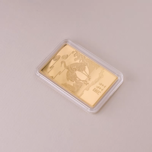Chow Sang Sang 周生生 999.9 24K Pure Gold Chinese Gifting Pine and Crane Birds Art for Women & Men 955379 Price-by-Weight 9.73g Gold