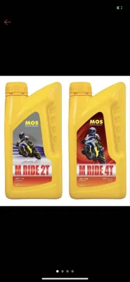 Mos Engine Oil Minyak Engine M Ride 4T SAE-40 1Liter / M RIDE 2T 1Litre