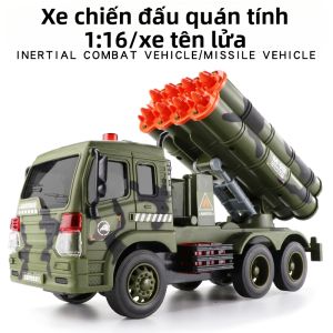Mô Hình Xe tăng Quân Sự có Tên Lửa và Chức Năng quán Tính