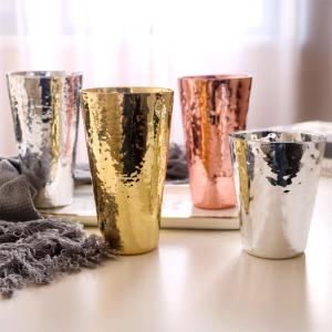 Colorful Electroplated Hammered Gift Cup