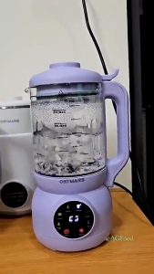 Máy Làm Sữa Hạt OSTMARS Cối Nhựa Meca cao cấp Đa Chức Năng Nấu 1100ml Lưỡi Dao 4 Cánh