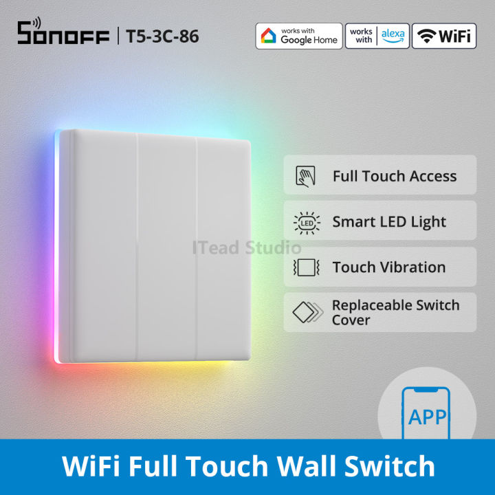 ITEAD SONOFF T5 Smart Wall Switch 86 EU Type WiFi Smart Light