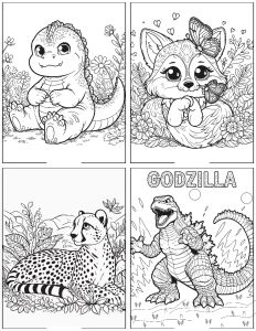 Bạn có biết tôi không? Bộ 5 - Bộ tranh tô màu (80 tờ) khổ giấy lớn A4 - Tặng 1 tranh ngẫu nhiên