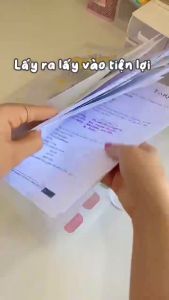 Túi đựng tài liệu nhiều ngăn cặp đựng tài liệu tệp đựng tài liệu kẹp file túi đựng hồ sơ A4 phụ kiện văn phòng phẩm-HAUSE