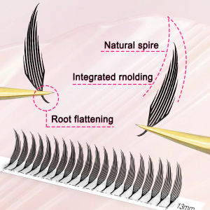 CoMango Comic Spire Eyelash Extension Natural Lightweight Manga False Eyelash Premade Fans Feather Anime Lashes for Makeup Tool