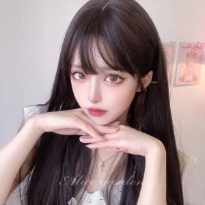 alice garden | Natural-Looking Black Straight Japanese-Style Wig
