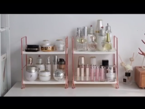 Ⓜ️ZEROIDEASⓂ️ Boltless Height Adjustable and Stackable Display Organizer Rack/  Kitchen Organizer Rack Desktop Storage Rack Kitchen Countertop Storage Rack Kitchen Rack Desktop Shelf Desktop Rack / Perfume Holder / Makeup Holder / Perfume Rack