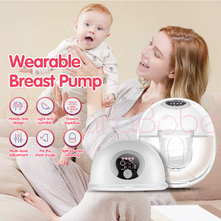 Mafababe S32 Wearable Breast Pump with smart features (150ml) Four Modes Nine Stalls Integrated Hands-Free High Suction Invisible Silent Milking
