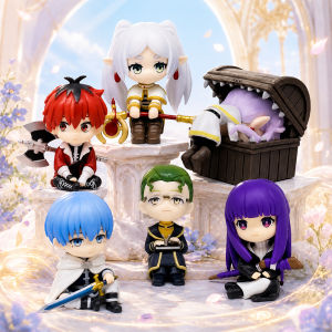 Bandai | New Frieren: Beyond Journeys End 7.5cm Anime Figures Frieren Himmel Action Figure Cute Anime Figure Ornaments Collection