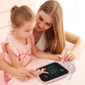 threetrees 8.5 inch LCD Writing Tablet Cartoon Animals Styling Design LCD Drawing Tablet For Kids Writing board sketch pad for drawing Paperless Drawing Pad Handwritten Graffiti pad Suit For School And Home Great Toys For Kids Grils Boys