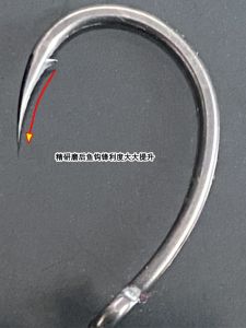 European Style Carp Hook Bottom Fishing Precision Ground Handmade Humpback Hook with Barbed Fish Hook Carp Grass Qing Fish Hook for Big Game