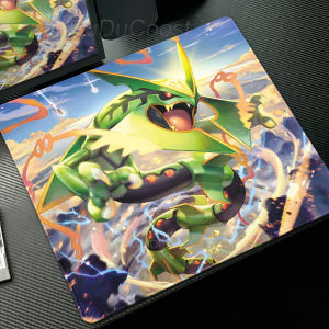 Bandai | Anime Pokémon Mega Rayquaza Mouse Pad Gamer Laptop Keyboard Desk Mat Office PC Mousepad E-Sports Small Pads Gaming accessories