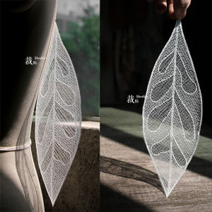 ใบไม้ร่วงลูกไม้ ลายปมใบไม้ ผ้าตกแต่งงานแต่งงาน ผ้าปะติด งานฝีมือ DIY ผ้าปะติดลายไม้ ผ้าปะติดลายไม้ ลายไม้