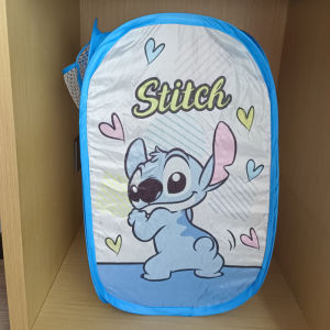 Cute Cartoon Heart Stitch Laundry Basket Dirty Clothes Basket Dirty Clothes Storage Basket Foldable Toy Storage Basket