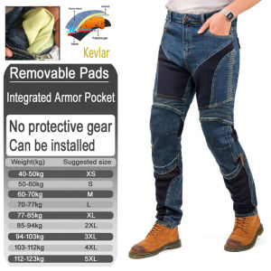 Aramid Fiber motorcycle riding jeans for men women summer all blue Motocross pants with armor pockets armor not included 032