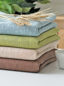 Cotton Linen Thickened Scandinavian Pure Color Tablecloth Fabric Japanese Ins Fresh Minimalist Modern Table Cloth Table Runner Tea Table