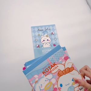 Art Paper kawaii Kuromi Composition Notebook For Grade 3 Girls 80 Leaves Hardbound School Supplies