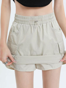 American Style Ice Silk Quick Dry Workwear Mini Skirt Women Summer New High Waist Slim A-Line Bodycon Short Skirt