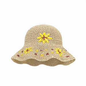 Handmade Sun Protection Straw Hat For Face Slimming