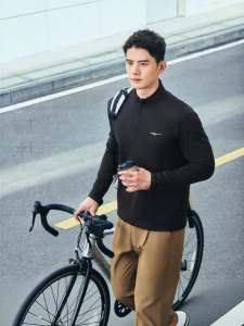 Erke | Áo Thun Tay Dài Zip Dri-Fit Chạy Bộ