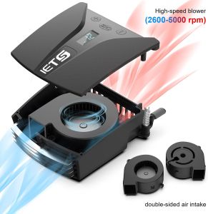(Cyclone PH) IETS GT202 Vacuum Cooler for Laptop USB Portable | Laptop Exhaust w/ Temperature Display