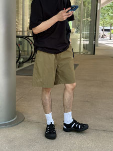 Quick Dry Outdoor Sports Shorts Mens Loose Fit Elastic Waist Casual Pants Summer New Style American Leisure Versatile Shorts