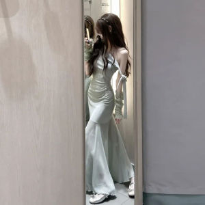 CHANGTONG | Sleeveless Elegant French Style Slim Dress