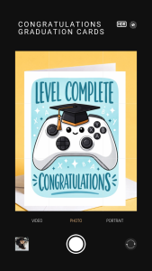 Level Complete Graduation Card Gaming Congratulations Greeting Card Gift Congrats