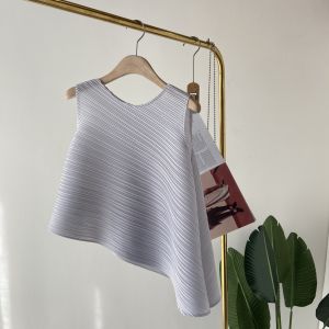 Loose plus Size Womens Tank Top Asymmetrical Sleeveless T-Shirt Brand Clearing Summer Commute Style round Neck Vest