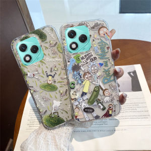 New Casing Honor 400 Lite Honor X9C Smart X8C X6b X6a X8a X7a 4G 5G Ins Cute Cartoon Line Patterns Dinosaur Bear Rick Phone Case Ultra-thin Silicone Soft Cover 2025