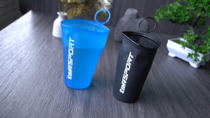 TaffSPORT Gelas Lipat Folding Soft Water Cup Collapsible PVC 200ml