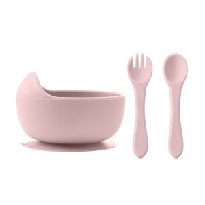 1PCS Silicone  Baby Silicone Suction Feeding Bowls For Kids Waterproof Baby Tableware Spoon Children Dishes Baby Stuff