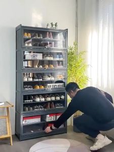 Cosyy homes ตู้รองเท้า ตู้ใส่รองเท้า ชั้นวางรองแท้า ชั้นวางรองเท้าลิ้นชัก ตู้วางรองเท้า ชั้นวางรองเท้า ตู้เก็บรองเท้า ชั้นวางรองเท้านอกบ้าน เก็บรองเท้าได้ถึง 40 คู่ ติดตั้งง่าย รับน้ำหนักได้เยอะ เพิ่มความเป็นระเบียบ
