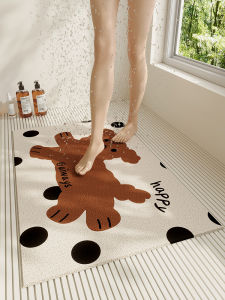 Bathroom Anti-Slip Mat Children Shower Bathing Fall Prevention Home Use Silk Circle Foot Pad Elderly Pregnant Women Bathroom Waterproof